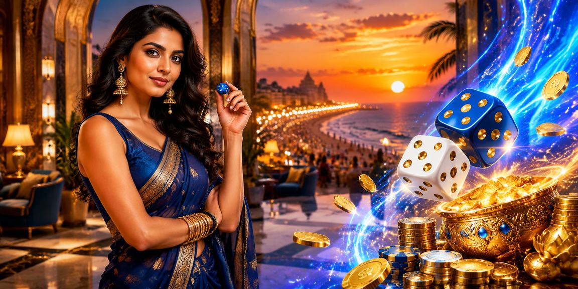 Preview of dice game interface along Chennai Marina Beach